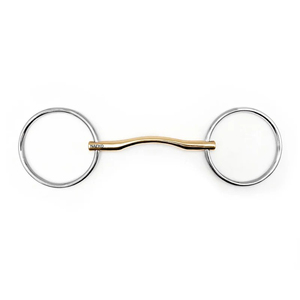 Bocado de caballo profesional de oro dulce de alta calidad con doble articulación, accesorios para caballos, alfombras para caballos de fábrica de exportación OEM - Product Image 1