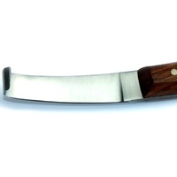 Soufflé BM.99.1021 couteau à sabot manche en bois en acier inoxydable à simple tranchant Instruments vétérinaires de haute qualité cheval bétail soigné