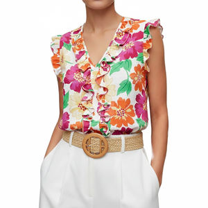 Camiseta sin Mangas de Moda para Mujer al por Mayor, Chaleco Elegante y Versátil para Yoga, Fitness y Ropa Urbana, Blusa para Mujer - Product Image 1