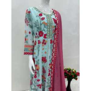 Ensemble de costume de soirée pour femmes de créateur avec travail de séquence - Product Image 5