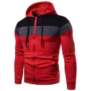 Sweat-shirt technique à capuche zippé pour homme, coupe ample, imprimé, en polaire performante, séchage rapide, respirant, idéal pour l'entraînement hivernal - Product Image 6