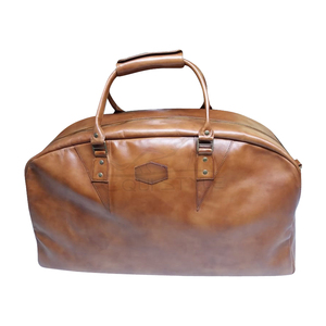 Brown Leather Duffel <b>Bags</b> High Quality Weekender Durable Overnight Luggage Wholesale Cowhide <b>Travel</b> <b>Bags</b> - Product Image 1