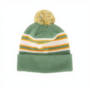 Warm Knitted Men Beanie <b>Hat</b> Embroidery Custom Logo Beanie Caps - Product Image 3