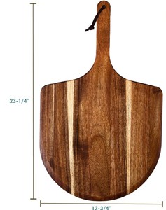 Planche à pizza en bois d'acacia, planche à découper en bois naturel, plateau de service pour la maison, les restaurants, vente en gros - Product Image 6