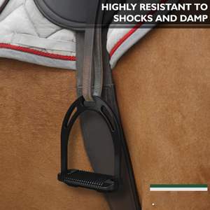 Étriers d'équitation Tuyau de selle Étrier de sécurité Acier inoxydable Protection d'équitation anglaise Selle Genou Cheville Soulagement de la douleur - Product Image 6
