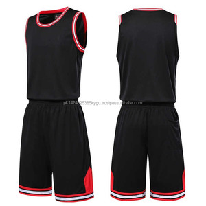 Blue Basketball Jersey Vest Polyester Basketball Uniforms With Printed Design Player Set Design Stock Style Flexible Soft Fabric - Product Image 2