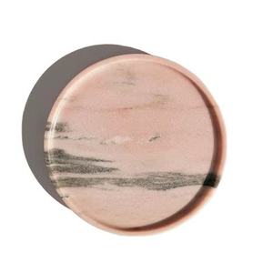 Plateau de service moderne en résine fait main, plateau décoratif pour collations et desserts, pour table à manger et cuisine - Product Image 5