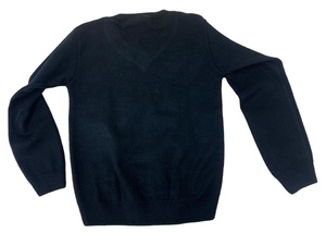 Uniforme scolaire international pour enfants unisexe col en V à manches longues cardigan pull 100% polyester toutes saisons - Product Image 2