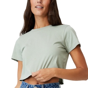 เสื้อยืดผ้าฝ้ายนุ่มสบายสำหรับฤดูร้อน OEM สำหรับผู้หญิง เสื้อยืดพิมพ์ลายแฟชั่นลำลอง เสื้อยืดผู้หญิงพร้อมโลโก้พิมพ์ตามสั่ง - Product Image 1