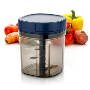 Mini hachoir à légumes manuel multifonction en plastique de qualité alimentaire pour la cuisine - Product Image 6