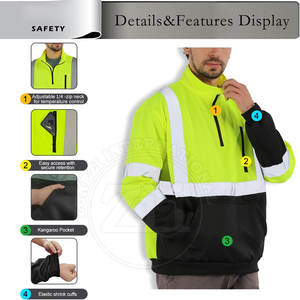 Sweat-shirts à capuche confortables, coupe classique, haute visibilité, réfléchissants, imperméables et ignifuges, très demandés - Product Image 4