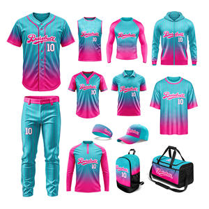 Uniformes de Béisbol Personalizados para Adultos/Jóvenes, Pantalones de Uniforme de Béisbol para Equipo, Pantalones Deportivos con Doble Raya, Jersey y Pantalones de Béisbol Sublimados - Product Image 1