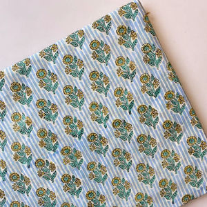 Soft Indian Handmade Modern Floral Jaipur Block Print Fabric Cotton Dress Material Home Decor Bags Boys Curtain Cover Wholesale - Product Image 1