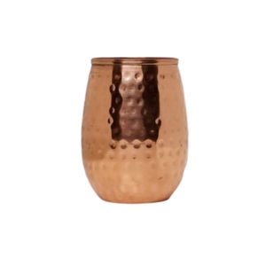 Gobelet en cuivre pur fait main, finition martelée, verre à eau écologique réutilisable, tasse en métal pour la maison, le bar et la restauration, vente en gros - Product Image 4