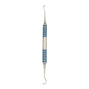 Jacquette Scaler Professionnel, Instrument Dentaire Parodontal Manuel, Poignée Moletée Argentée, Classe I - Product Image 2