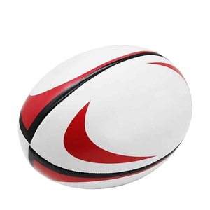 Ballon de rugby de qualité supérieure en cuir PU, taille officielle, logo personnalisé, portable, pour entraînement et match, léger et durable - Product Image 5
