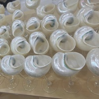 Meilleur prix naturel ivoire blanc coquillage anneau de serviette napperon utilisation pour mariage Table décor artisanat cadeau été plage souvenir
