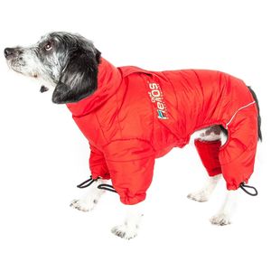 Helios Thunder Full Body <b>Waded</b> Plush Dog <b>Jacket</b> Adjustable and 3M Reflective for Pets - Product Image 1