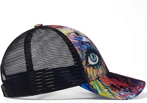 Customized Heat-Transfer Printed Logo Baseball Caps & Truck Driver <b>Hats</b> Polyester/Cotton Spring/<b>Summer</b> Casual Wear Wholesale - Product Image 4