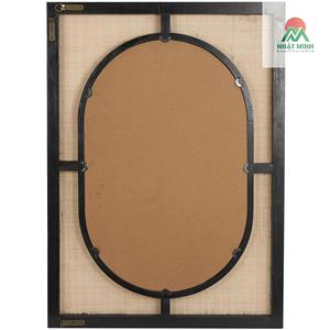 Brown Wall <b>Mirror</b> with Black Accent Frames.<b>Mirrors</b>, rattan, <b>pine</b> wood, and MDF wood create a natural, free-spirited look - Product Image 5