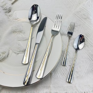 Atractivo juego de cubiertos con brillo elegante que mejora la presentación de los alimentos, ideal para viajes y picnics al aire libre. - Product Image 5