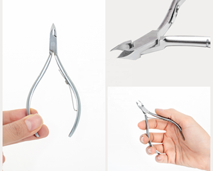 Pincettes à cuticules en acier dur, couleur argent, Logo personnalisé, faible quantité minimale de commande - Product Image 2