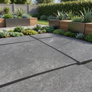 กระเบื้องปูพื้นพอร์ซเลนแบบเต็มแผ่น Vistaar Hammer Stone Nero หนา 20 มม. ขนาด 600x600 มม. 600x900 มม. R11 พร้อมกาวสำหรับปูภายนอกอาคาร เหมาะสำหรับห้องโถงและห้องน้ำ - Product Image 6