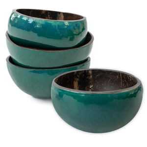 Tazón para ensalada de concha de coco con incrustaciones de nácar de Vietnam, tazón decorativo reutilizable para servir en restaurantes, hogares y cocinas. - Product Image 3