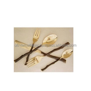 Cuillère en laiton poli à la main, pour la conception de la vie, pour petite taille et finition brillante pour taille personnalisée et vente - Product Image 2