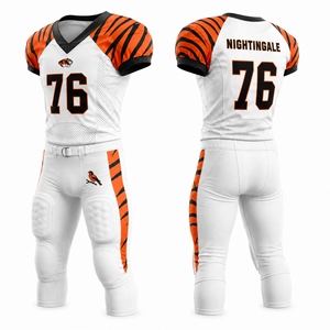 Uniforme de Fútbol Americano Unisex para Adultos, Estilo Moderno y Cómodo, con Logotipo Personalizado, 100% Poliéster, Elástico en Cuatro Direcciones - Product Image 6