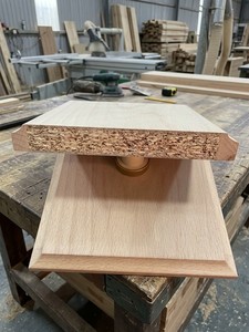 Solid Wood Rectangle Drawer Front Panel Veneer Face Particleboard Core Furniture Application - Product Image 1