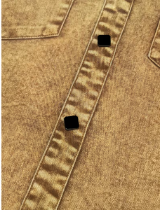 Camisa de Mezclilla Casual para Hombre TRIBON SPORTS, Corte Ajustado, Lavada, 100% Algodón, Cuello Clásico, Botones al Frente, Manga Larga, para Todas las Temporadas - Product Image 6