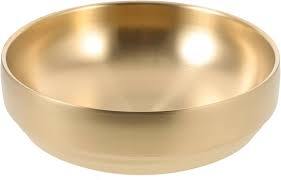 Grand saladier en acier inoxydable doré, robuste et incassable, pour la cuisine, la salle à manger et la décoration de la maison - Product Image 3