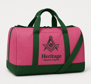 Sac de sport AKA en tissu Cordura rose et vert, imperméable, antibactérien, réversible, avec logo brodé, accessoires de sororité grecque - Product Image 4