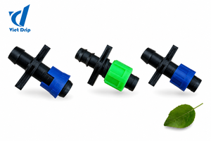 Connecteur d'irrigation agricole en PVC en forme de T, raccord cannelé 32 mm, 3 sorties PE, système d'irrigation certifié ISO, pression 1-4 bars - Product Image 5