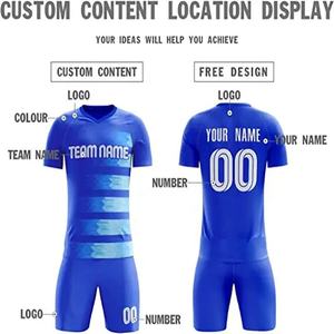 Conjunto de camisetas de fútbol personalizadas de alta calidad OEM Kits de fútbol sublimados con camisetas de fútbol Ropa de fútbol Premium - Product Image 3