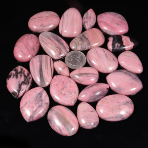 100% calidad Natural Rodonita piedras preciosas sueltas al por mayor lote mezcla forma y tamaño piedras preciosas hechas a mano hacer joyería - Product Image 1