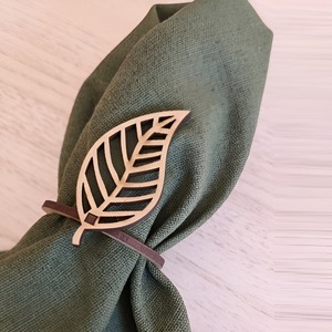 Servilletero de Acero Inoxidable con Diseño de Hoja, Accesorios para Fiestas y Bodas, Producto Más Vendido y de Alta Demanda - Product Image 1