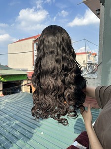 ขายส่งธรรมชาติคลื่นร่างกายลูกไม้ด้านหน้าวิกผมมนุษย์เวียดนามสําหรับผู้หญิงผิวดํา 100% ต่อผมมนุษย์บริสุทธิ์ที่ยังไม่ได้ - Product Image 3
