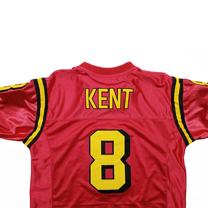 Camisetas de Fútbol Americano al por Mayor, Personalizadas con Letras en la Parte Delantera, Malla 100% Poliéster Transpirable, Unisex, Manga Corta, para Niños - Product Image 4