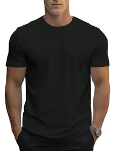 Camiseta de Punto Sólida Personalizada para Hombre, Venta al Por Mayor Directa de Fábrica, 100% Algodón, Alta Calidad, Bajo Precio, MOQ, Transpirable, Secado Rápido - Product Image 4