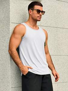 เสื้อกล้ามผู้ชายทันสมัย ผ้าโพลีเอสเตอร์เนื้อเรียบ ระบายอากาศดี เนื้อผ้านุ่ม ยืดหยุ่น กระชับรูปร่าง ใส่สบายทุกวัน เย็บตะเข็บแข็งแรง - Product Image 3