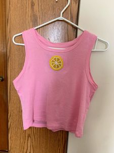 แพทช์ปักลูกปัดลายสตรอว์เบอร์รีสีชมพูสำหรับเสื้อครอปท็อปผู้หญิง เสื้อผ้าลำลองฤดูร้อน เสื้อกล้ามผ้าฝ้ายสีขาวทำมือ - Product Image 4