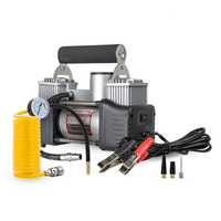 Compresseur d'air portable RoadPower RP-AC628 12V à double cylindre pour gonflage de pneus, 85L/min, robuste, avec cylindres métalliques et outils en acier