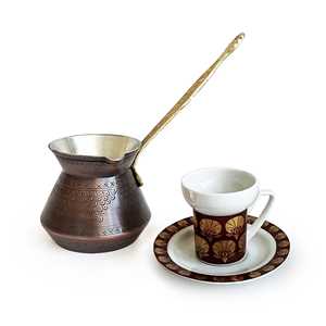 Cafetera de Cobre Hecha a Mano con Diseño Antiguo de 380 ml, Estilo Turco, Griego y Árabe, Color Óxido - Product Image 5