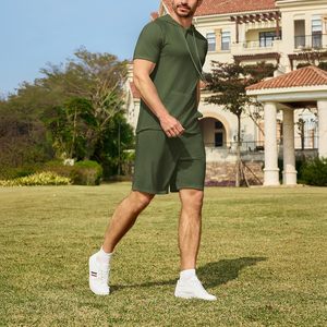 Ensemble 2 pièces pour homme : sweat à capuche et short – Tenue d'été moderne et légère pour le sport et le streetwear – Tissu respirant pour la gym et les activités sportives - Product Image 6