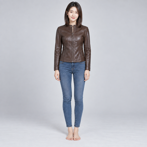 Chaquetas de cuero para mujer modernas con textura de cuero suave, estilo elegante, ajuste cómodo y construcción duradera. - Product Image 1