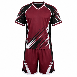 Ensemble uniforme de lacrosse pour hommes grandes tailles, manches courtes, coupe ample, maillot col en V et short, logo personnalisé imprimé, 100% polyester - Product Image 3