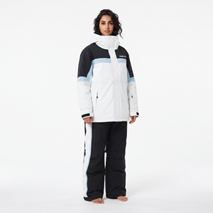 Traje de esquí impermeable para mujer, ropa de invierno gruesa, cálida y resistente al viento, ropa deportiva para exteriores con cremallera única - Product Image 5