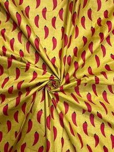 Prix d'usine Tissu en coton léger Nouvelle Arrivée Motifs Chilly Personnalisés Non-tissé Biologique Cardé pour Vêtements Sacs Garçons - Product Image 4